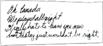 "Don´t Be Denied" lyric excerptfrom original LP lyrics poster insert[©1973 Reprise Records - image Nº23]